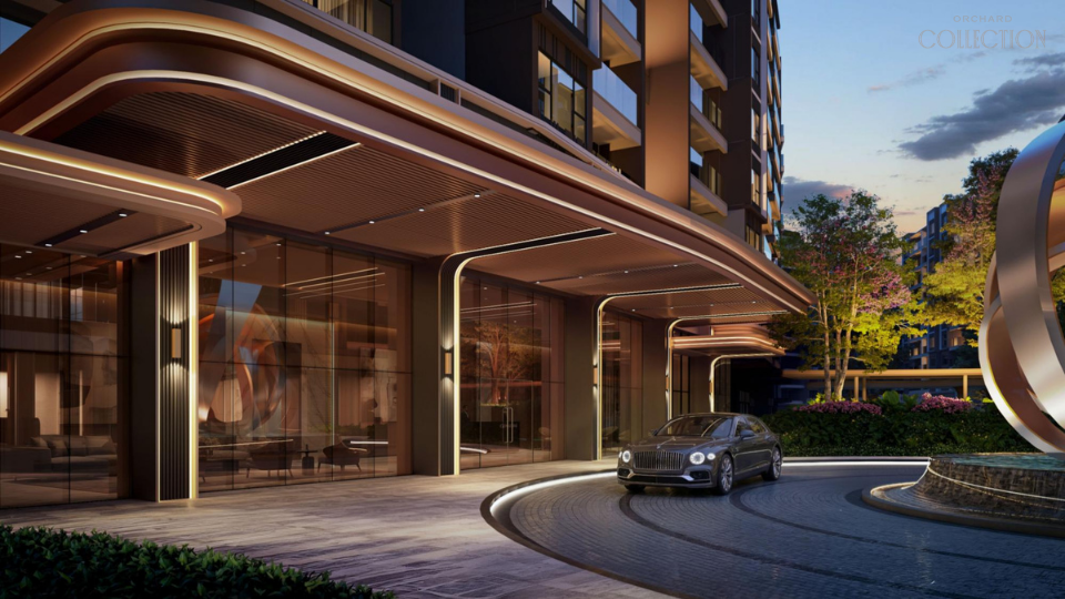 Orchard Collection lối vào sảnh thương lưu sang trọng