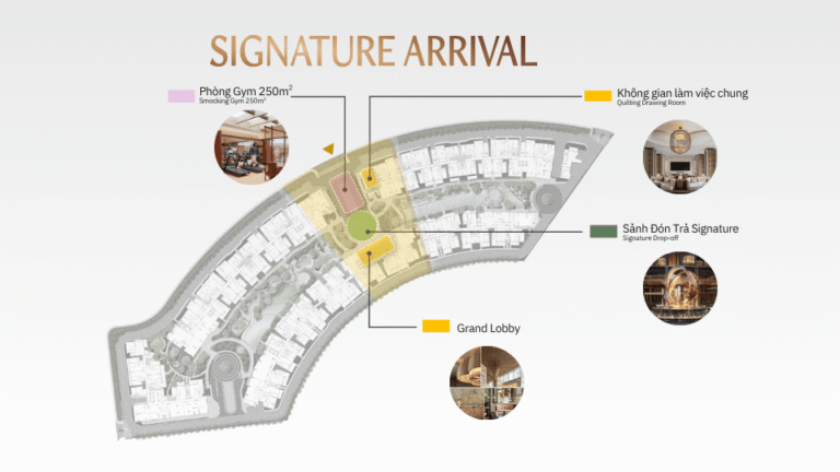 mặt bằng tiện ích signature arrival - orchard collection