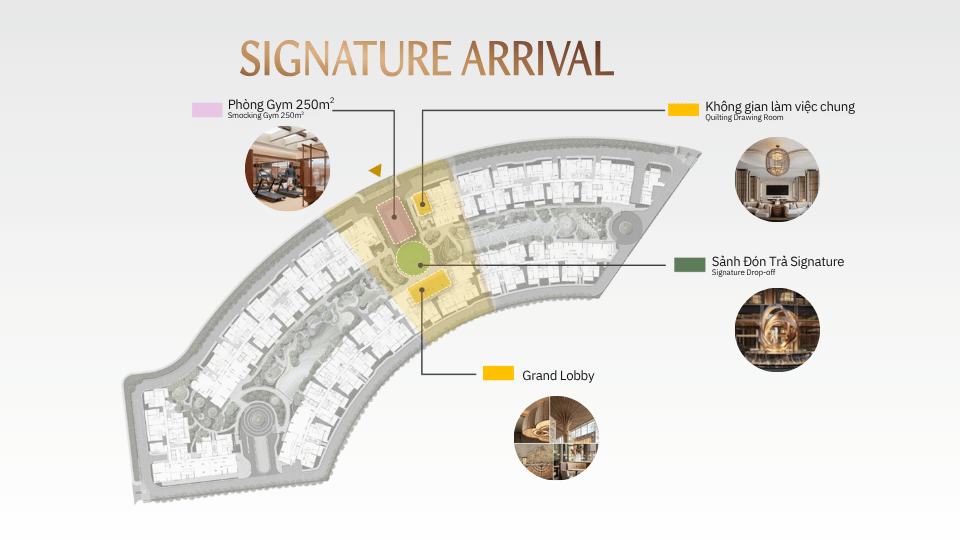 mặt bằng tiện ích signature arrival - orchard collection