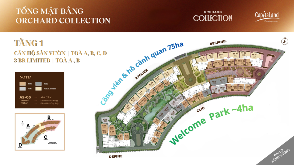 Mặt bằng tầng orchard collection