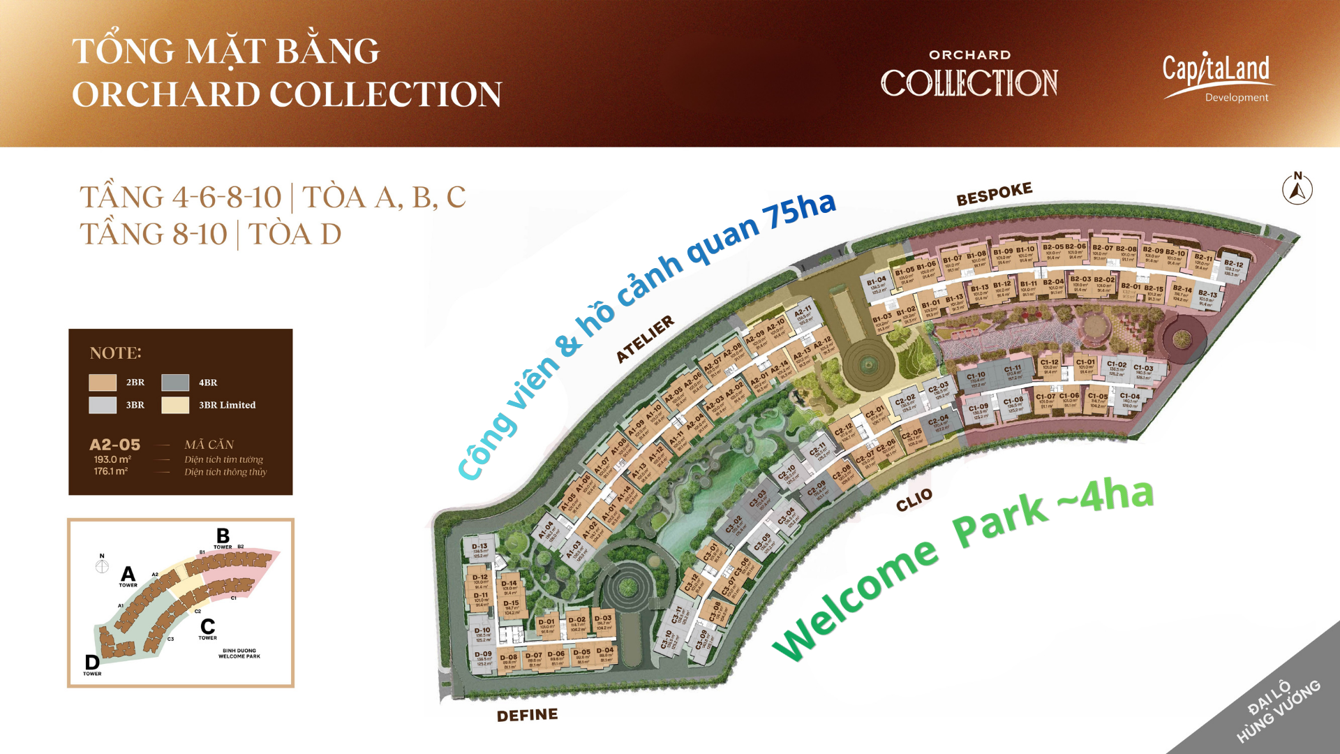 Mặt bằng tầng orchard collection
